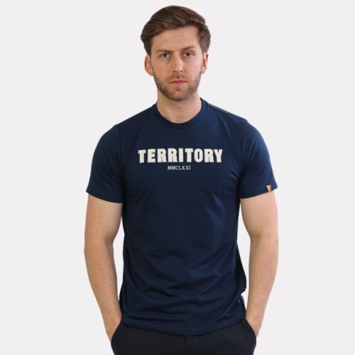 Territory Applique Tee - Dark Blue