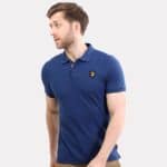 Lion Head Embroidered Polo – Dark Blue