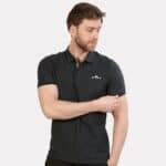 Arrow Print Polo Dark Grey