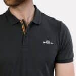 Arrow Print Polo Dark Grey