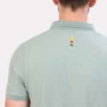 Lion With Sword Print Polo – Light Green