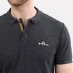 Arrow Print Polo grey