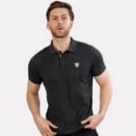 T-Lion Embroidered Polo – Grey