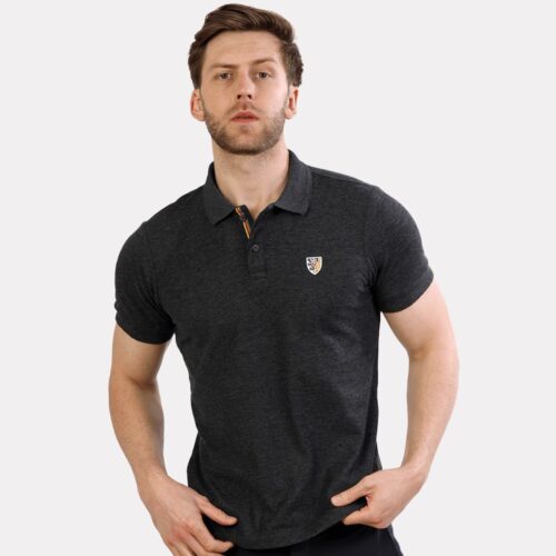 T-Lion Embroidered Polo - Grey