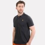 Lion Head Embroidered Polo – Grey