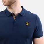 Lion Head Embroidered Polo – Army Blue