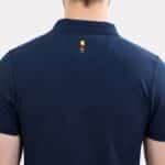 Arrow Print Polo – Dark Blue