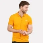 Arrow Print Polo Yellow