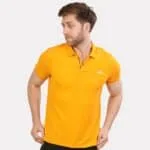 Arrow Print Polo Yellow