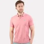 T-Lion Embroidered Polo – Pink