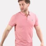 T-Lion Embroidered Polo – Pink