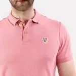 T-Lion Embroidered Polo – Pink