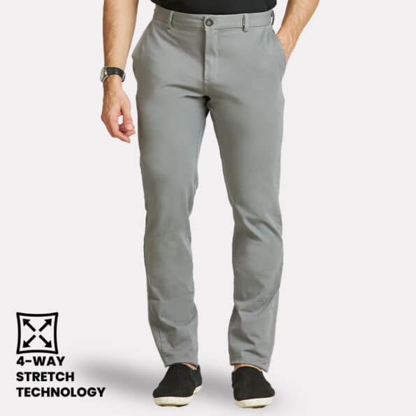 Yoga Chinos - Slate Grey