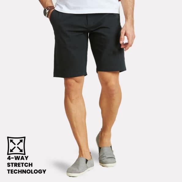 Yoga Chinos Shorts - Black