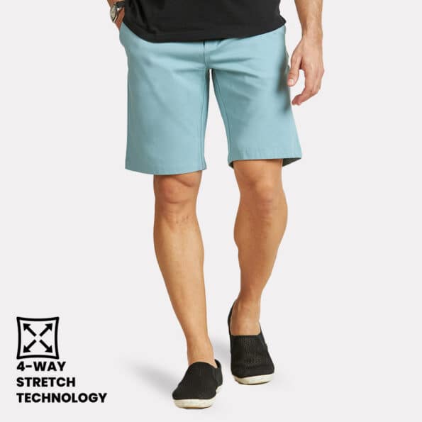 Yoga Chinos Shorts - Smoke Blue