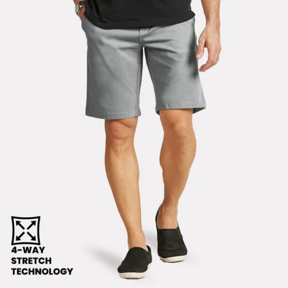 Yoga Chinos Shorts - Slate Grey